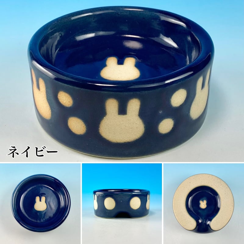 Semi-custom】うさぎ様用食器・３Ｓサイズ、４Ｓサイズ（名入れorカラー・うさぎ印）...