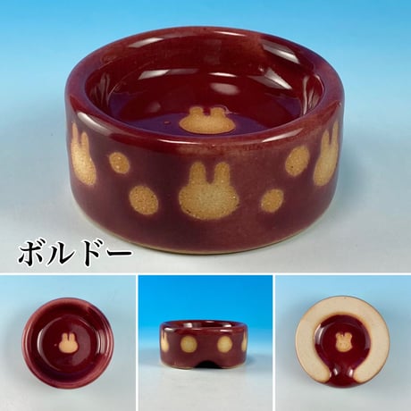 【Semi-custom】うさぎ様用食器ミニ（名入れorカラー・うさぎ印）