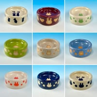 【Semi-custom】うさぎ様用食器ミニ（名入れorカラー・うさぎ印）
