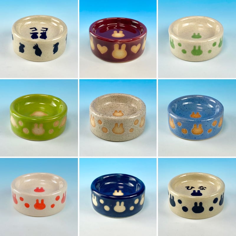 あかrin　秋のお茶碗二種　膳所　薩摩、 月ウサギ花入＋八寸名古屋 あかrin様専用 秋のお茶碗二種 膳所 薩摩、 月ウサギ花入