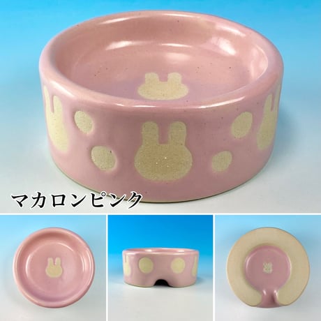 【Semi-custom】うさぎ様用食器・Ｍサイズ、ＭＬサイズ、Ｌサイズ（名入れorカラー・うさぎ印）