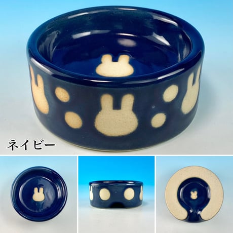 【Semi-custom】うさぎ様用食器・ＳＳサイズ、Ｓサイズ、ＳＭサイズ（名入れorカラー・うさぎ印）