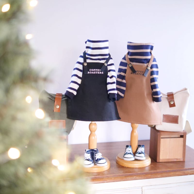 わんこカフェエプロン（黒） | 犬服ブランドアイヌーン/inun/あいぬー