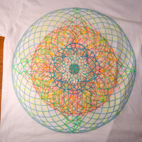 HADOU  SILKSCREEN  PRINT  PCHEDELIC  MANDARA  ハドウ