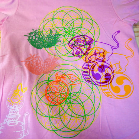 HADOU   SILKSCREEN  PRINT   KIDS  size6  AMERICAN  APPAREL