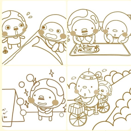 EARTHおじさんの塗り絵★