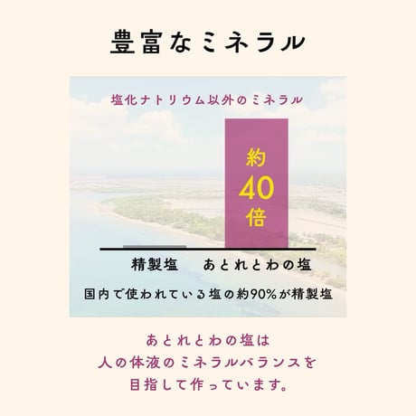 塩蔵静置2年以上　あとれとわの塩