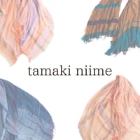 ◎tamaki niime　roots shawl BIG cotton 100％