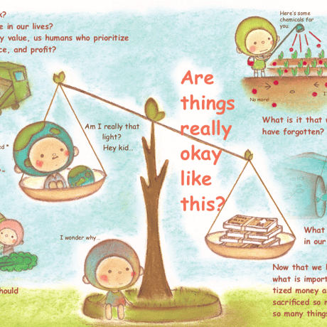 【PDF】”Shopping is voting” What Earth-Ojisan taught me／英訳版”買いものは投票なんだ”PDFデータ