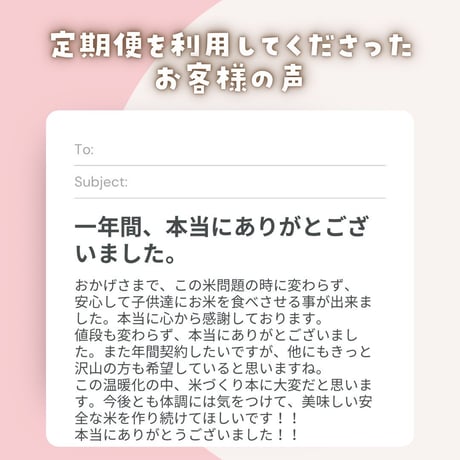 【3ヶ月ごと】くぼちゃんファーム　特別栽培コシヒカリ20kg定期便
