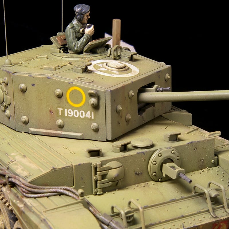中古塗装済完成品「タミヤ1/48スケールクロムウェル巡航戦車