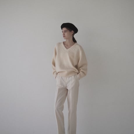 alpaca wool sweater _ivory