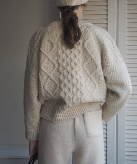 Carole knit sweater_ivory