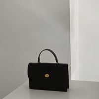 buckle leather bag