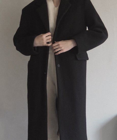 alpaca long coat_black