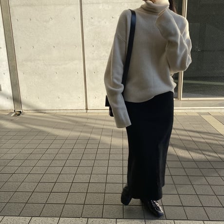 loose tuck knit_ivory