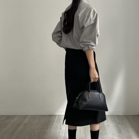 milk cotton shirt_ grayish blue