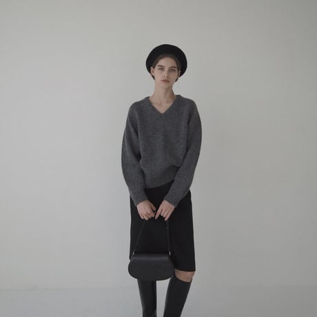 alpaca wool sweater _grey