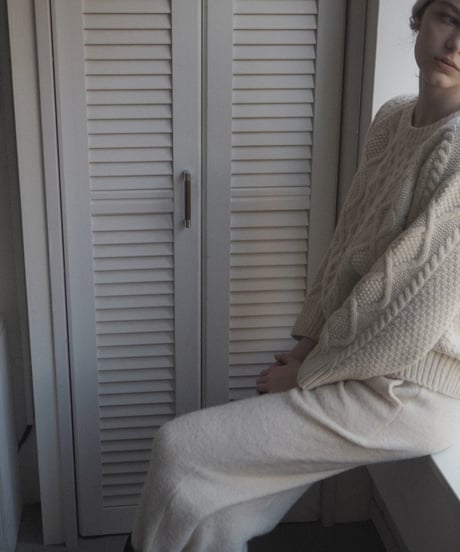 Carole knit sweater_ivory