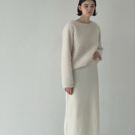 ( 3rd order ) low knit long skirt