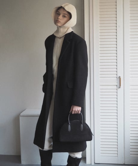 alpaca long coat_black