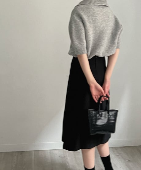 wool collar knit