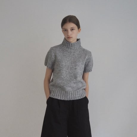 ( 3rd order ) moss half knit_grey