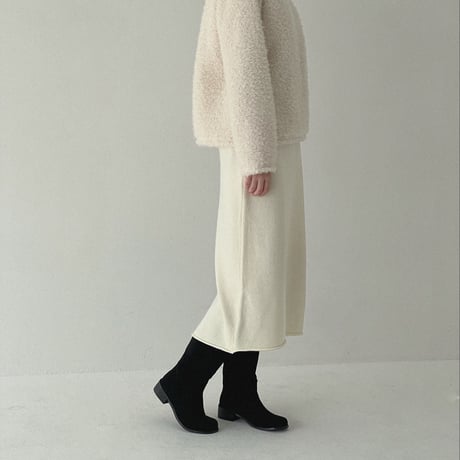( 3rd order ) low knit long skirt