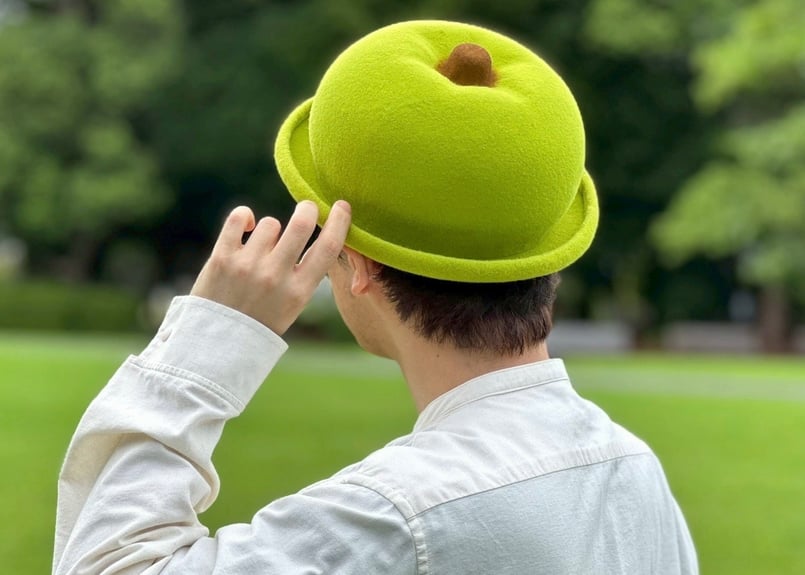 新品未使用　KENT BREAD HAT リンゴハット 受注生産】青リンゴハット | KENT BREAD HAT