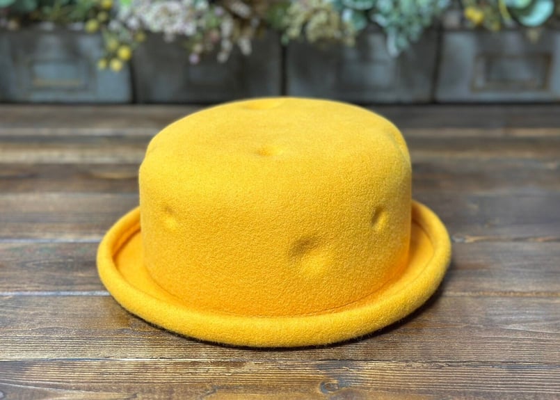 HAT-PAN TOASTER イエローハット、新品、ハットパパの模様が付きます 299R504P]OTTO(オットー) お花柄細編みハット レディース 帽子