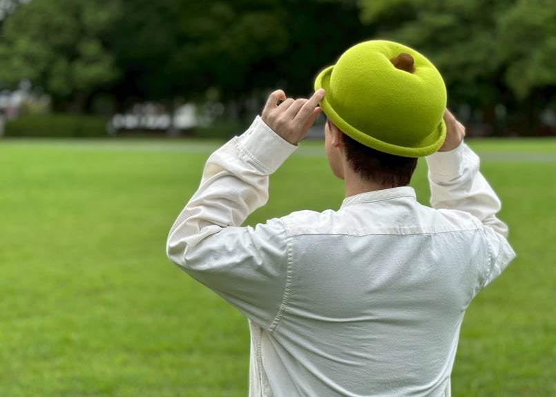 新品未使用　KENT BREAD HAT リンゴハット 受注生産】青リンゴハット | KENT BREAD HAT