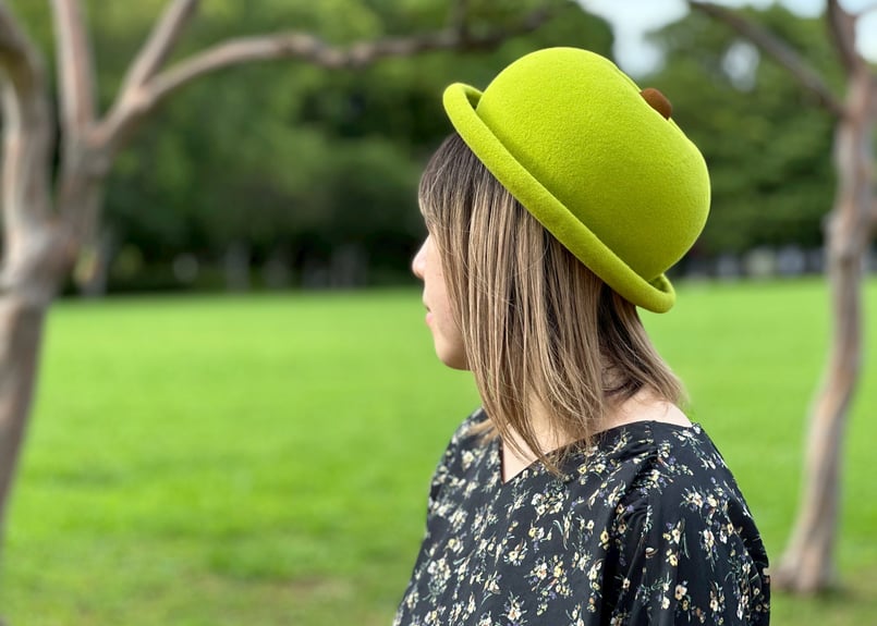 新品未使用　KENT BREAD HAT リンゴハット 受注生産】青リンゴハット | KENT BREAD HAT