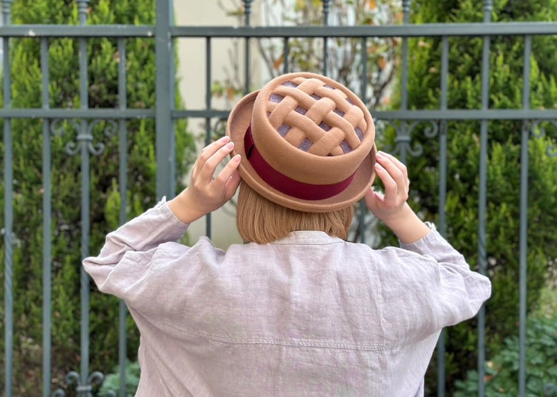 新品未使用　KENT BREAD HAT 麦わらチェリーパイハット 受注生産】麦わらチェリーパイハット ハット KENT BREAD HAT