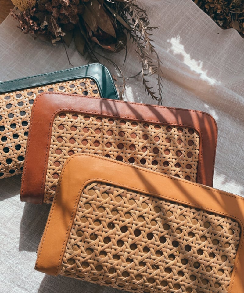Rattan Wallet | TurquoiseBlueCo