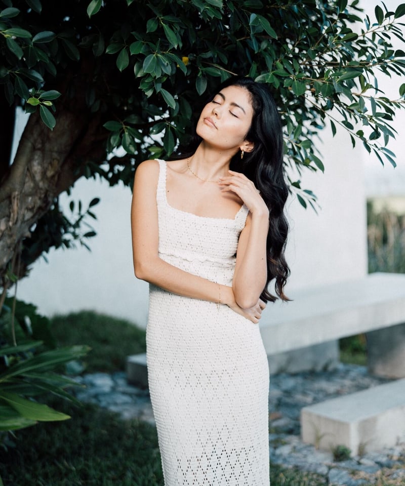Crochet Square Dress | TurquoiseBlueCo