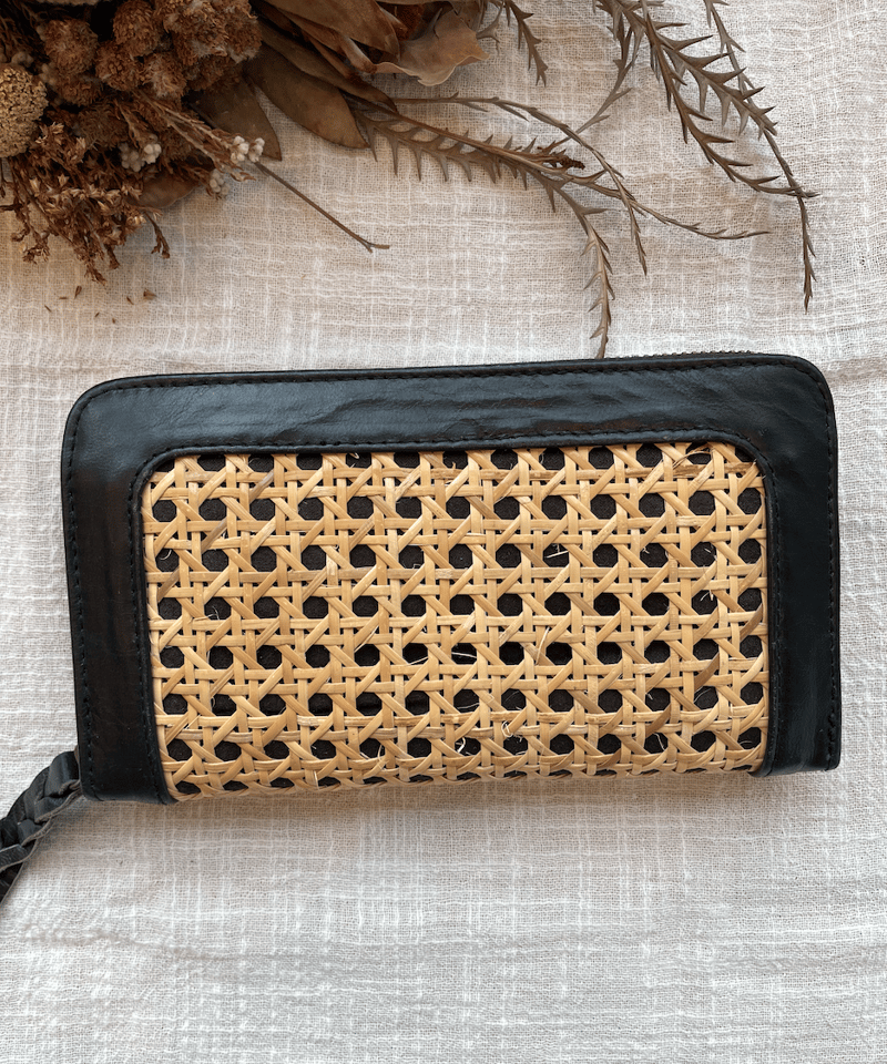 Rattan Wallet | TurquoiseBlueCo