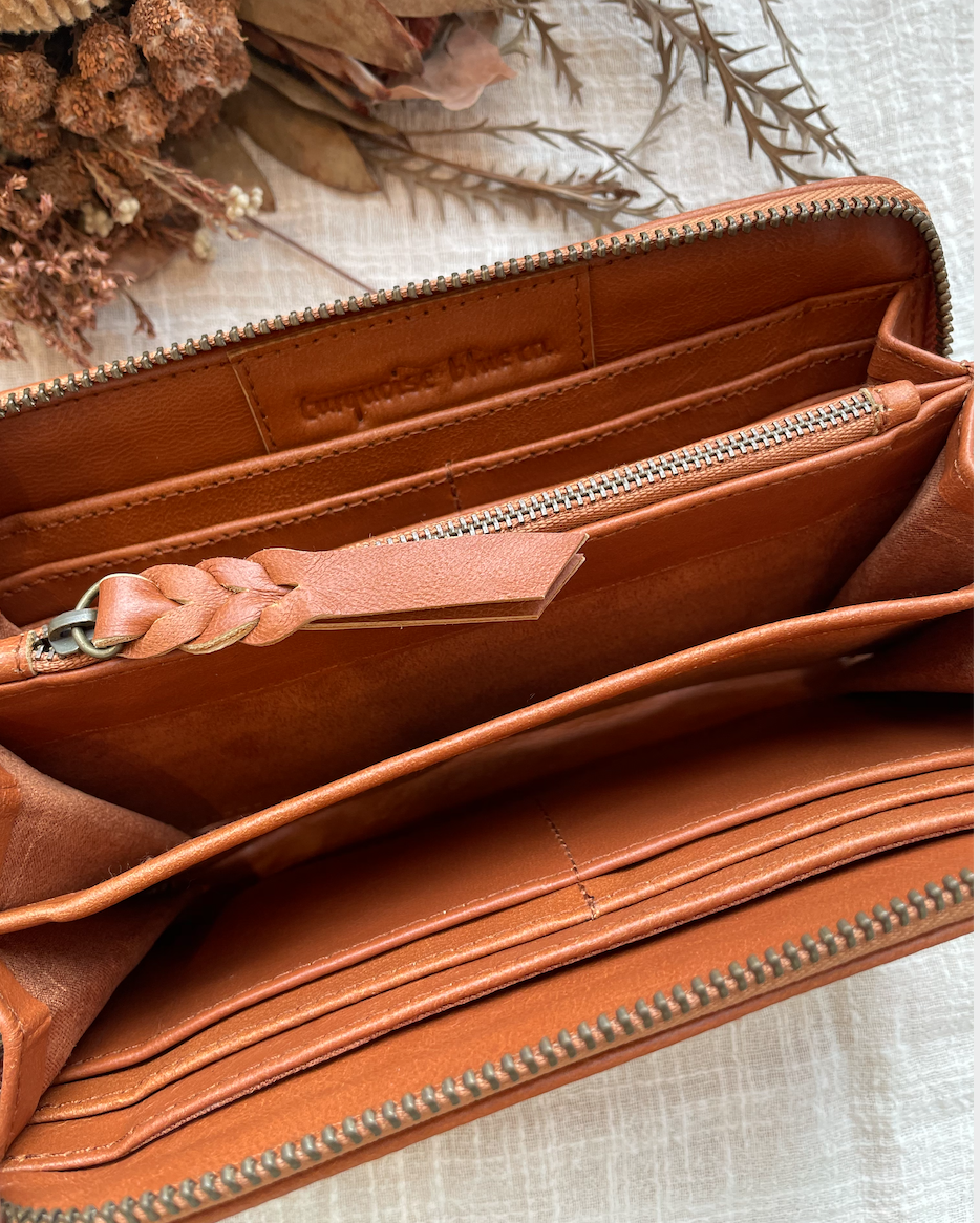 Rattan Wallet | TurquoiseBlueCo