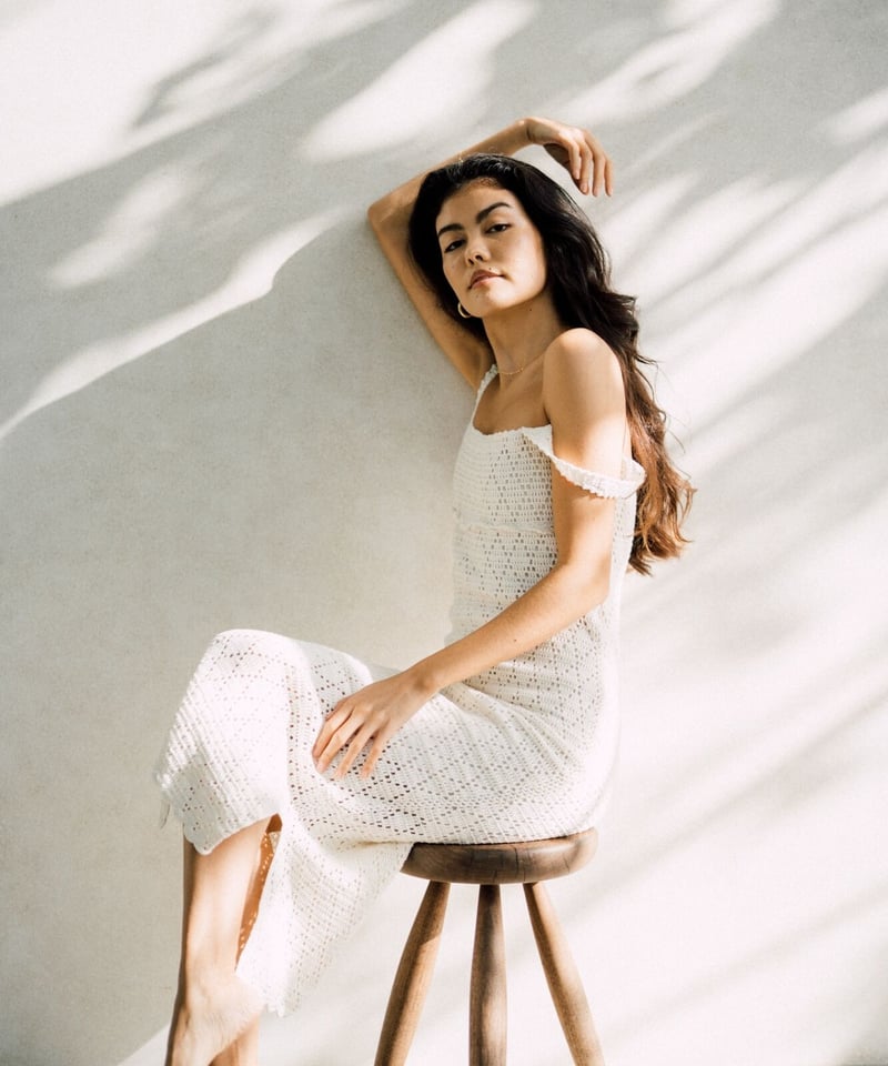 Crochet Square Dress | TurquoiseBlueCo