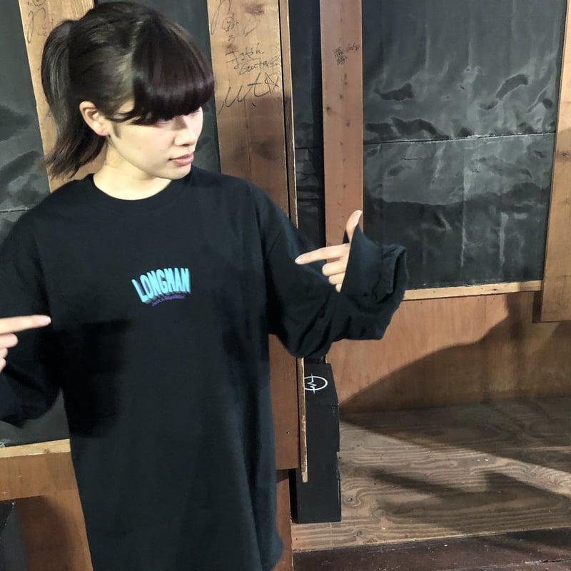 ロンT カットソー 3層立体ロゴ ロンT（黒）【long-200016～18】 | LONGMAN WEB SHOP