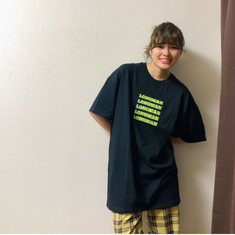 ロゴ５個Tシャツ（ブラック）【long-210012～14】