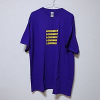 ロゴ５個Tシャツ（パープル）【long-210015～17】