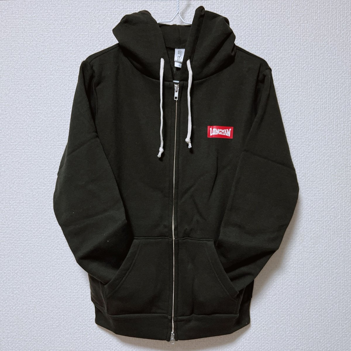 黒パーカー 前ファスナー L～2L