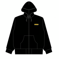 刺繍ロゴパーカー（黒）