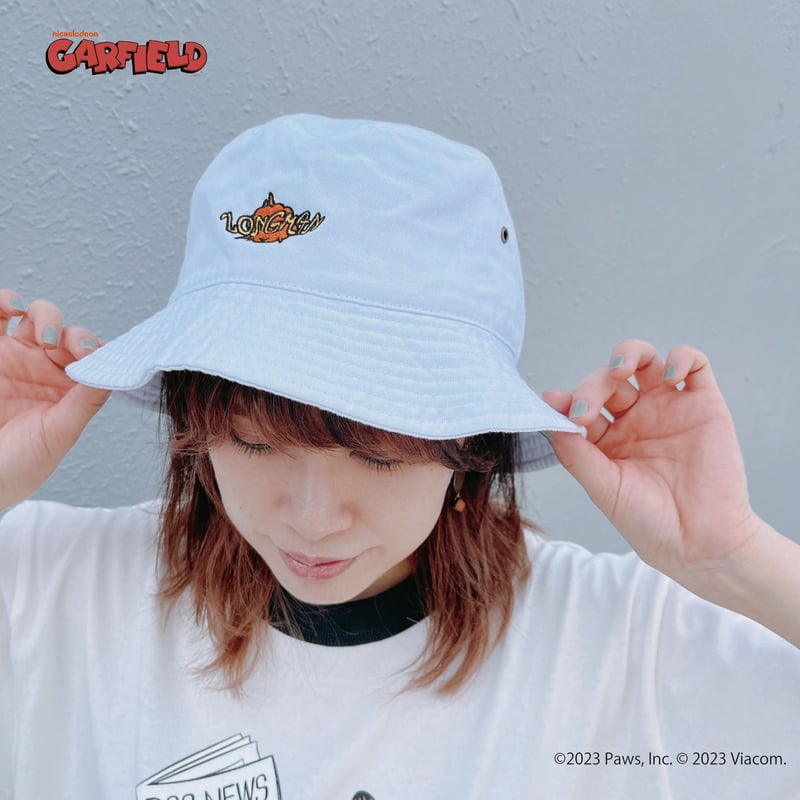 白 帽子 ハット BBDボーダーグラフィッチロゴバケットハット(白) - BLACKBLOND