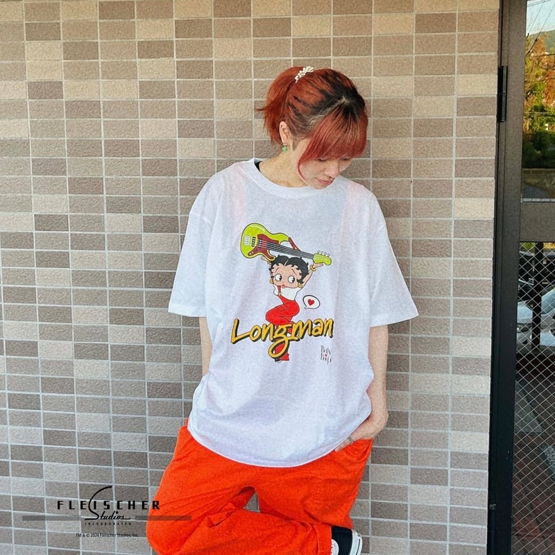 Betty Boop×LONGMAN Tシャツ（白） | LONGMAN WEB SHOP