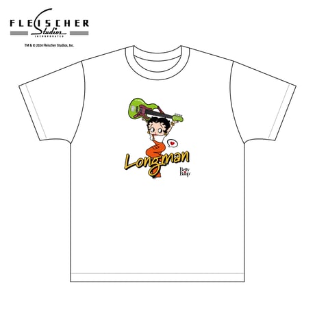 Betty Boop×LONGMAN　Tシャツ（白）