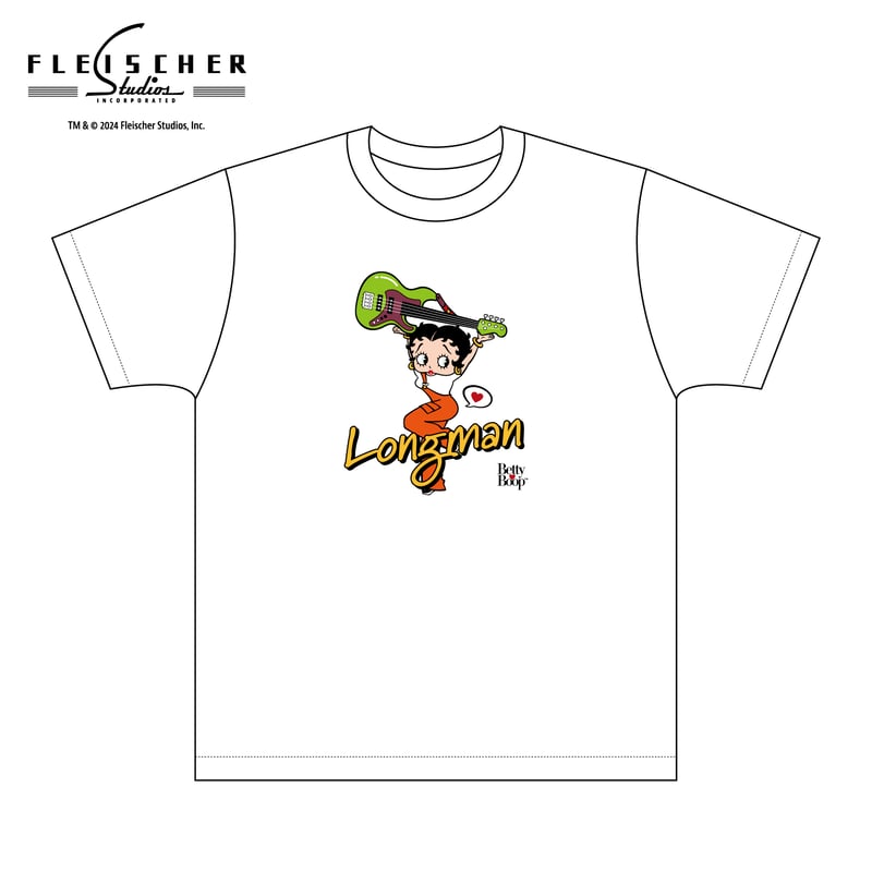 Betty Boop×LONGMAN Tシャツ（白） | LONGMAN WEB SHOP