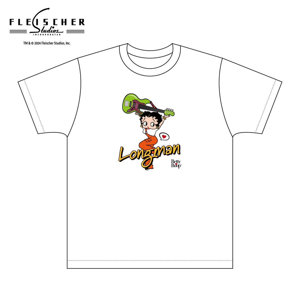 Betty Boop×LONGMAN Tシャツ（白） | LONGMAN WEB SHOP