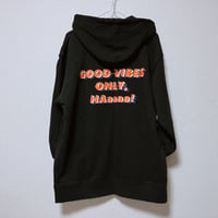 GOOD VIBESパーカー（ブラック）【long-200035～37】