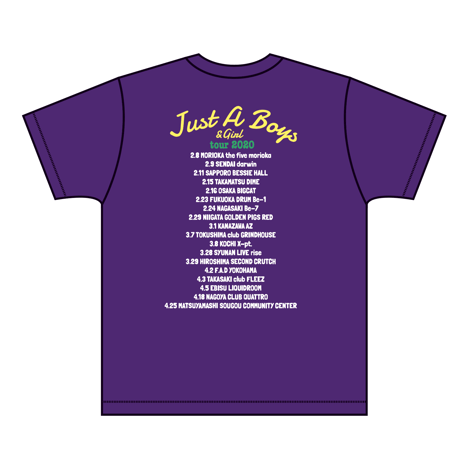 Just A Boy Tシャツ（パープル）【long-200009～12】